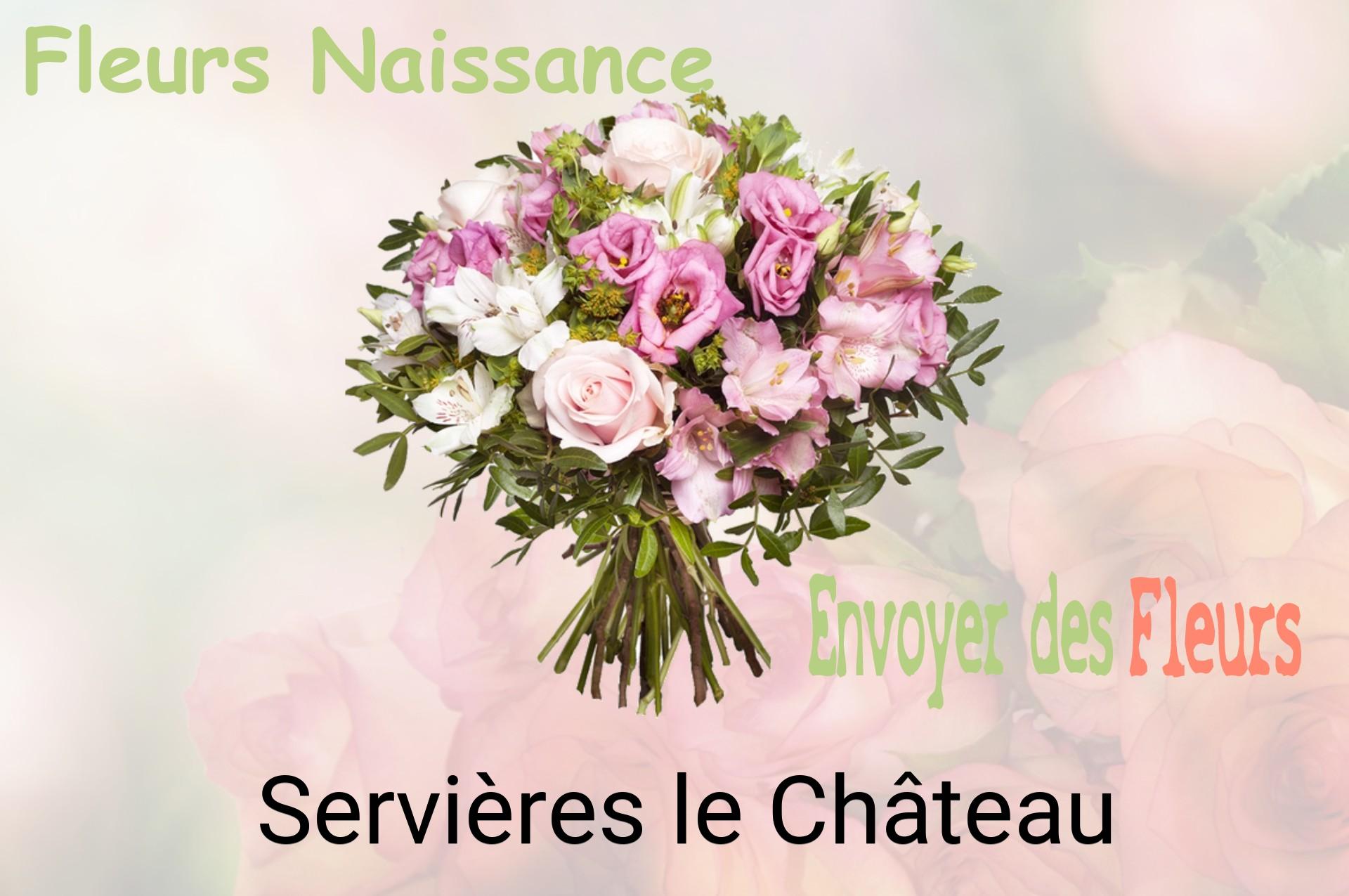 Bouquet de fleurs de naissance livré à Servières-le-Château